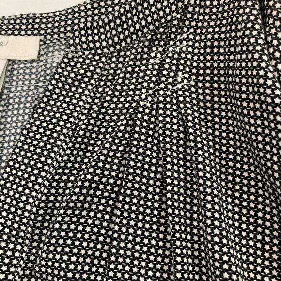 Joie Tunic Top Women’s M Black White Star Print Bell Sleeve Casual Chic Preppy - Picture 4 of 12